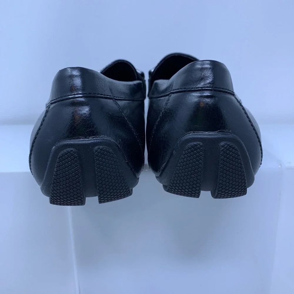 Alfani Mens 9.5M Black Egan Metal Bit Memory Foam Driver Loafers New